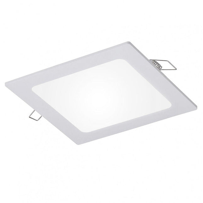 Pannello led incasso quadrato slim plafoniera 3 6 12 18 24 watt cct tre colorazione di luce fredda calda naturale selezionabile - enzoled