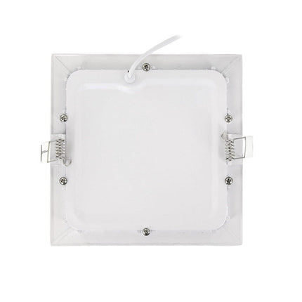 Pannello led incasso quadrato slim plafoniera 3 6 12 18 24 watt cct tre colorazione di luce fredda calda naturale selezionabile - enzoled