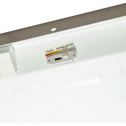 Pannello led da incasso 120x30 cm plafoniera da soffitto 40 watt tre colorazione di luce fredda 6500k calda 3000k naturale 4000k - enzoled