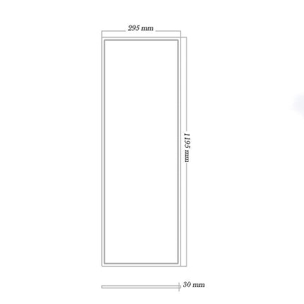 Pannello led da incasso 120x30 cm plafoniera da soffitto 40 watt tre colorazione di luce fredda 6500k calda 3000k naturale 4000k - enzoled