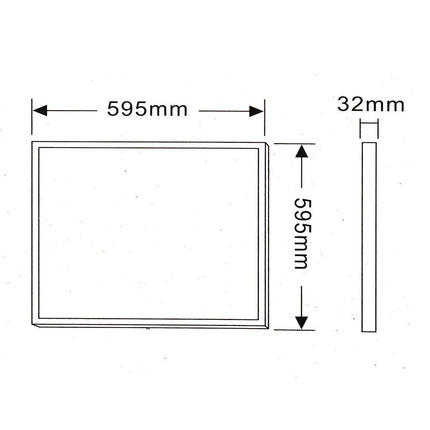 Pannello led incasso 40 watt quadrata 595x595 mm lampada cct 3 colorazione di luce fredda 6500k calda 3000k naturale 4000k - enzoled