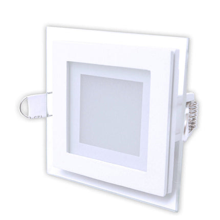 Pannello led slim incasso bordo in vetro 24 watt cct tre colorazione di luce calda fredda naturale - enzoled