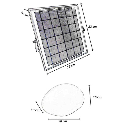 Lampada da giardino a led rgb+4000k per esterno con pannello solare luce decorativa multicolor - enzoled
