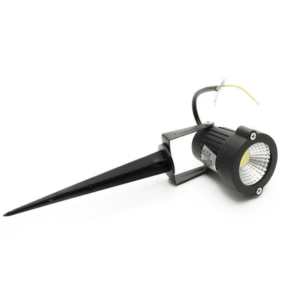 Faretto led cob 5 watt con picchetto e staffa per esterno proiettore da giardino luci da esterno luce fredda 6500k calda 3000k naturale 4000k e verde - enzoled