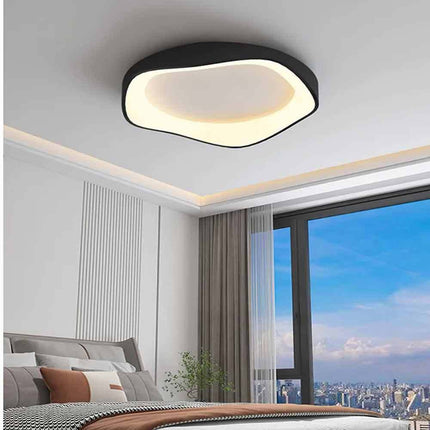 Plafoniera led a onda 38 watt ultra moderna tre colorazione di luce fredda 6500k calda 3000k naturale 4000k - enzoled