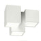 Lampada in gesso da soffitto a 3 cubi lampadario verniciabile supporto per faretti gu10 - enzoled