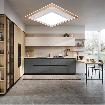 Plafoniera a led 48 watt tecnologia CCT tre colorazione di luce gestibile con telecomando e App lampada da soffitto - enzoled