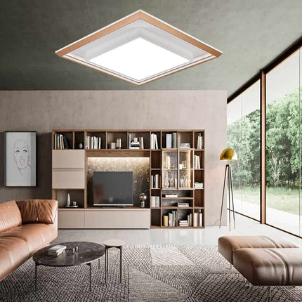 Plafoniera a led 48 watt tecnologia CCT tre colorazione di luce gestibile con telecomando e App lampada da soffitto - enzoled