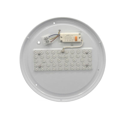 Plafoniera da soffitto forma diamante scocca a puntini trasparente da 18 24 e 36 watt con tecnologia CCT tre colorazione di luce con switch - enzoled