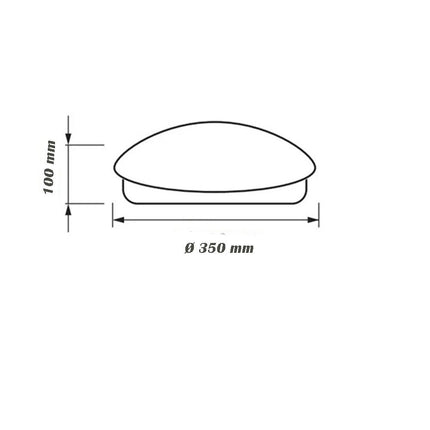 Plafoniera da soffitto tonda con scocca liscia da 18 24 e 36 watt con tecnologia CCT tre colorazione di luce con switch - enzoled