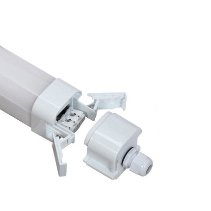 lafoniera neon per esterno a led lampada tubo da soffitto 50 watt 150 cm impermeabile IP65 luce fredda 6500k - enzoled