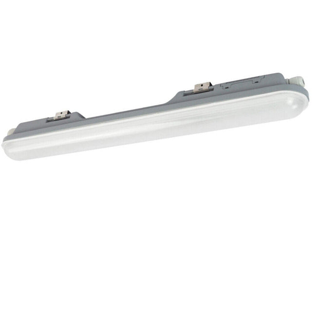 Plafoniera a led per esterno lampada neon tubo da soffitto 36 watt 120 cm impermeabile IP65 luce fredda 6500k - enzoled