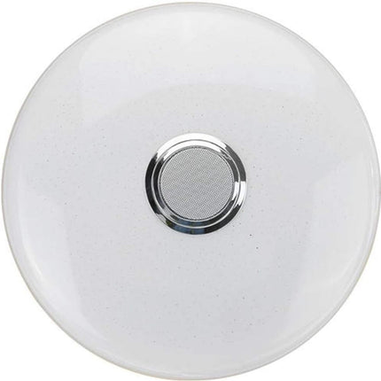 Plafoniera a led rgb dimmerabile con cassa bluetooh 65 watt effetto cielo stellato con telecomando - enzoled