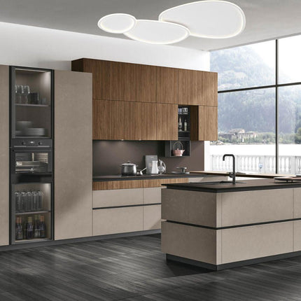 Plafoniera a led tre ovali a tripla colorazione di luce fredda calda naturale 100 watt lampada da soffitto - enzoled