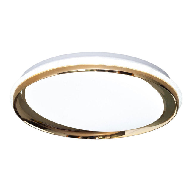 Plafoniera decorativo lampadario da soffitto dimmerabile 46 watt cct tre tonalità di luce 6500k 3000k 4000k - enzoled