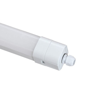 Plafoniera neon per esterno a led lampada tubo da soffitto 36 watt 120 cm impermeabile IP65 luce fredda 6500k - enzoled