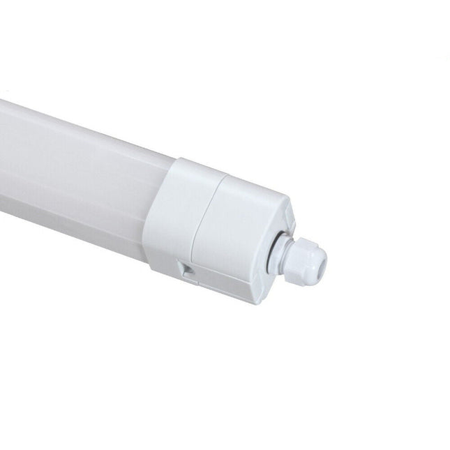 Plafoniera neon per esterno a led lampada tubo da soffitto 36 watt 120 cm impermeabile IP65 luce fredda 6500k - enzoled