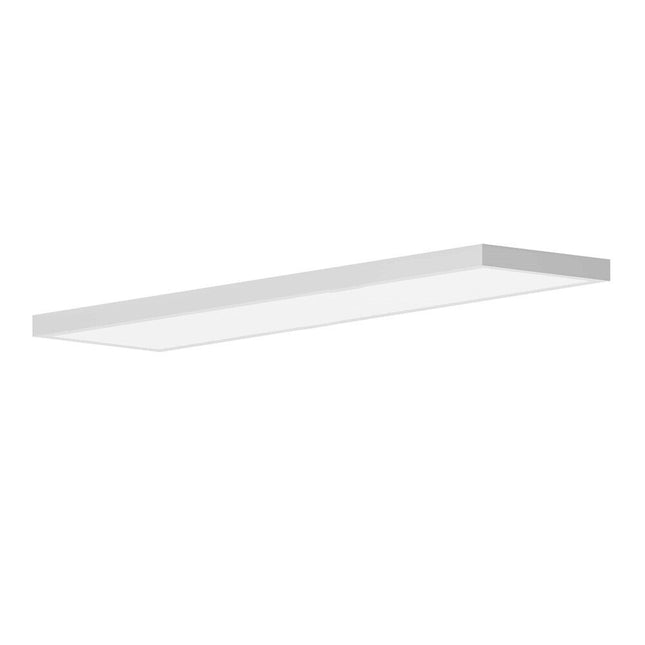 Plafoniera per montaggio esterno 120x30 cm pannello led 40 watt tre colorazione di luce fredda 6500k calda 3000k naturale 4000k - enzoled