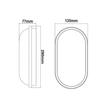 Applique a muro a led 18 watt plafoniera lampada da giardino tartaruga ip65 luce fredda calda naturale - enzoled