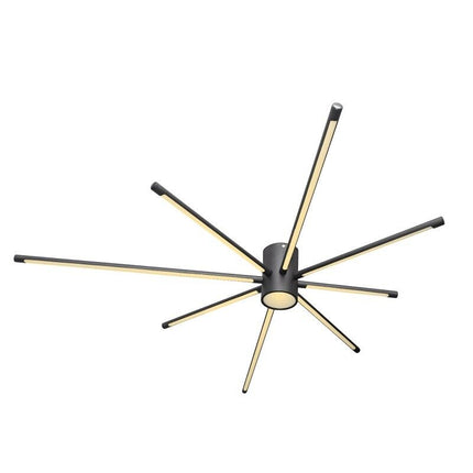 Lampadario da soffitto a led 43 watt plafoniera lampada moderna nero luce 6500k 3000k 4000k - enzoled