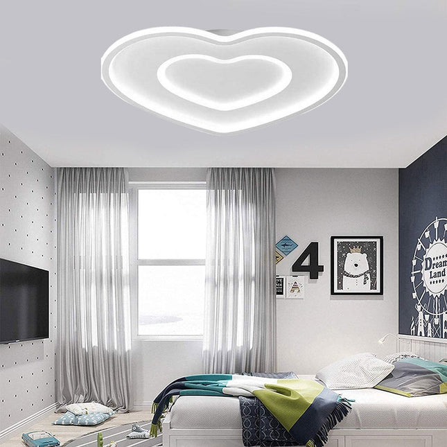 Plafoniera a LED lampadario da soffitto a forma di cuore in alluminio 63 watt per ambienti interni luce fredda 6500k calda 3000k naturale 4000k - enzoled