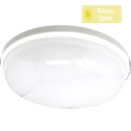 Plafoniera da soffitto a led 24 watt lampada da giardino ip65 luce fredda calda naturale IP65 - enzoled