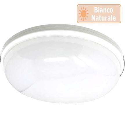 Plafoniera da soffitto a led 24 watt lampada da giardino ip65 luce fredda calda naturale IP65 - enzoled