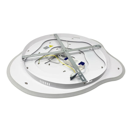 Plafoniera led moderna effetto ondulato lampada da soffitto 59 watt luce fredda 6500k naturale 4000k calda 3000k - enzoled