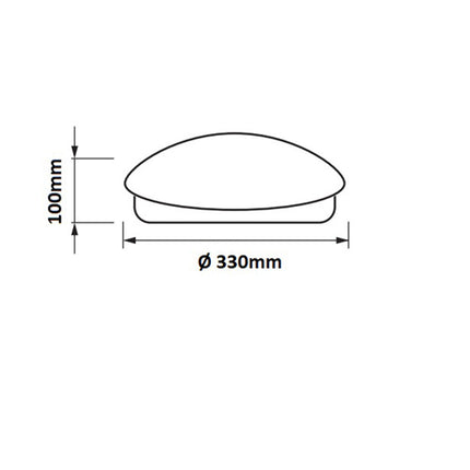 Plafoniera tonda da soffitto 18w in metallo e plastica IP20 luce bianca 6500k luce naturale 4000k luce calda 3000k - enzoled