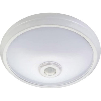 Plafoniera da soffitto con sensore di movimento led 15 watt luce bianca fredda 6500k accensione on off automatica risparmio energetico - enzoled