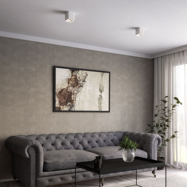 Portafaretto orientabile per montaggio esterno mini plafoniera applique da soffitto per faretto cucina soggiorno - enzoled