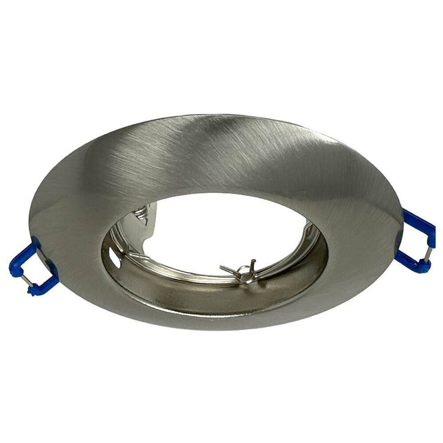 Porta faretto ad incasso fisso per cantrosoffitto supporto tondo per faretti lampada in alluminio - enzoled