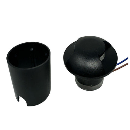 Faretto calpestabile a led 1 watt 2 fasci di luce lampada segnapassi carrabile per esterno vialetti giardino tenuta stagna IP67 luce fredda calda naturale - enzoled