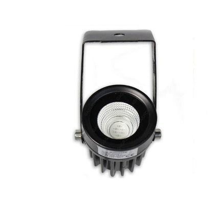 Faretto a led cob nero per esterno 3,5 watt con staffa orientabile da soffitto o parete a luce blu 360 lumen IP65 - enzoled