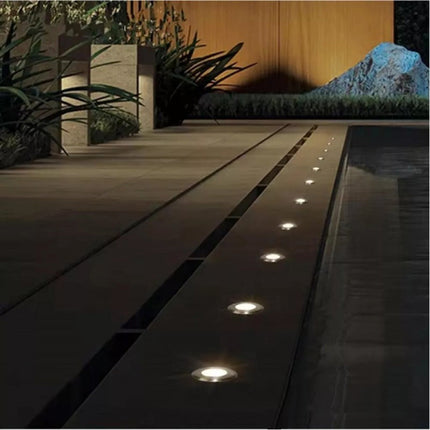 Faretto incasso segnapasso 1 led 1 watt calpestabile da esterno giardino 12V IP68 luce fredda calda naturale verde e blu - enzoled