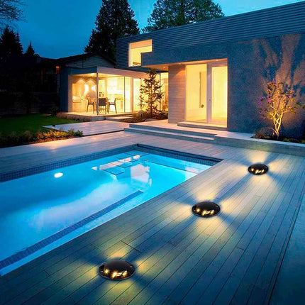 Faretto calpestabile a led 1 watt 3 fasci di luce lampada segnapassi carrabile per esterno vialetti giardino tenuta stagna IP67 luce fredda calda naturale - enzoled