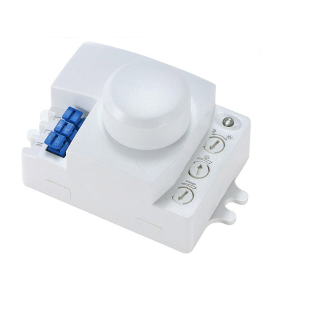Sensore di movimento a microonde uso interno radar 220-240V rilevatore da 1 a 8 metri rilevamento 360° - enzoled