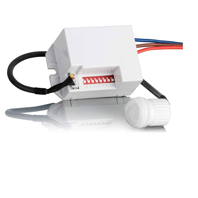 Sensore di movimento per fari lampade con rilevatore di movimenti mini per faro faretti rileva presenza 360° da incasso a soffitto - enzoled