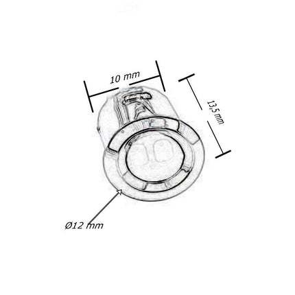Sensore interruttore di movimento per luci strip led pulsante per mobili armadi sensori di accensione 12/24v - enzoled