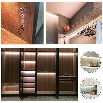 Sensore interruttore touch per luci strip led pulsante per mobili armadi sensori di accensione 12/24v - enzoled