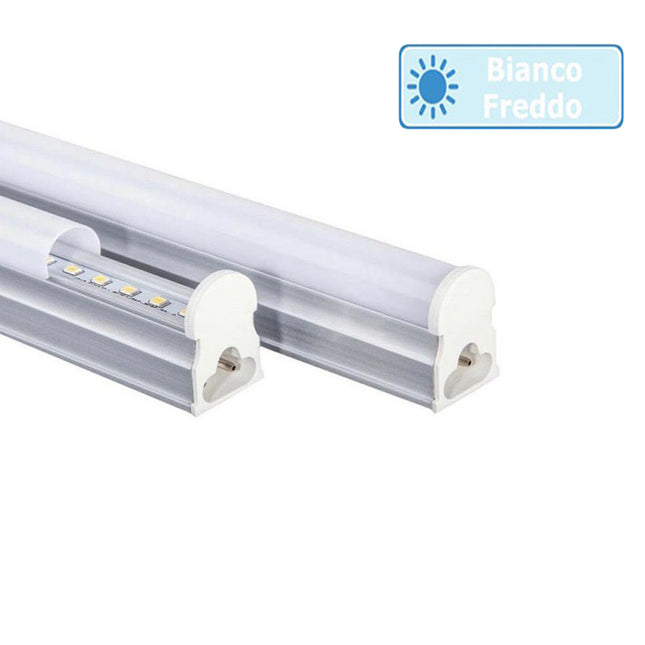 Sottopensile led plafoniera neon tubo 120 cm 24 watt reglette per mobili mensole ripiani luce fredda 6500k calda 3000k naturale 4000k - enzoled