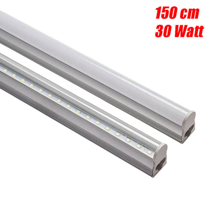 Tubo Neon Led Smd T5 Plafoniera Raccordabile 150 cm 30 watt reglette per mobili mensole ripiani luce fredda 6500k calda 3000k naturale 4000k - enzoled