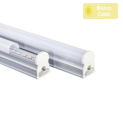 Tubo Neon Led Smd T5 Plafoniera Raccordabile 30 cm 6 watt reglette per mobili mensole ripiani luce fredda 6500k calda 3000k naturale 4000k - enzoled