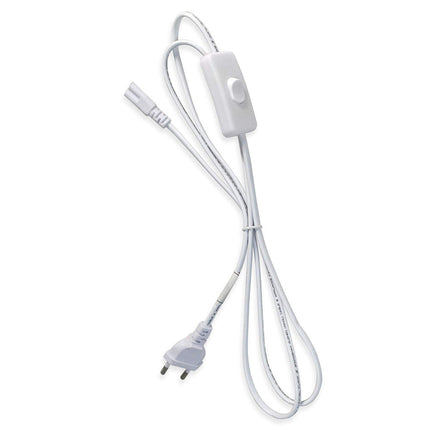 Cavo con jack da 3 pin con spina ed interruttore cavetto per sottopensile led reglette attacco t5 150 cm - enzoled