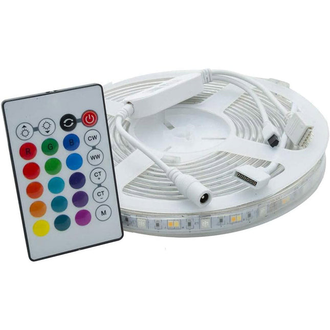 Strip led Smart rgb ww 5050 5 metri controllo app telecomando striscia led wi fi dimmerabile 12v - enzoled