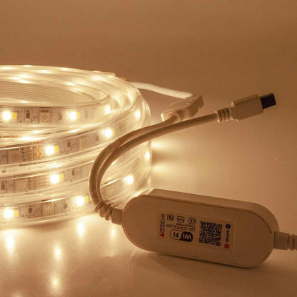 Strip led Smart rgb ww 5050 5 metri controllo app telecomando striscia led wi fi dimmerabile 12v - enzoled
