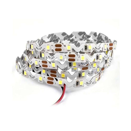 Strip led smd a S curvabile striscia ripiegabile modellabile per formare lettere e curve luce calda 3000k bobina 300 led 12v 5 metri - enzoled