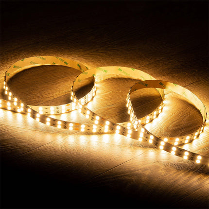 Striscia strip 2400 led 2835 24V bobina 10 metri 160 watt illuminazione per interni luce fredda calda naturale - enzoled