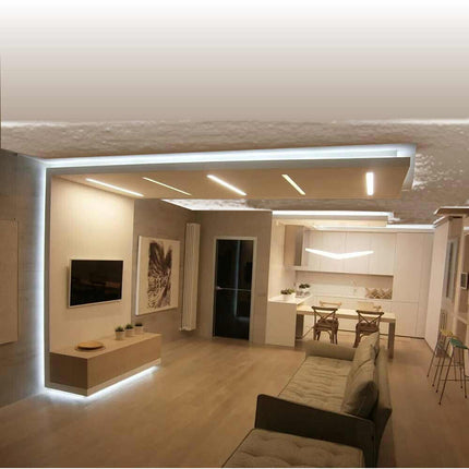 triscia led COB strip bobina 50 metri 24 volt led smd 600 watt illuminazione per interni soggiorno cucina camera da letto - enzoled