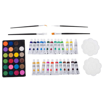 Set valigetta artista 145 pezzi colori pittura per bimbo bimba enzoled